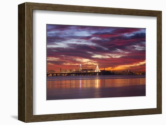 Dreamy East San Francisco Bay Sunset View-Vincent James-Framed Photographic Print