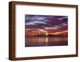 Dreamy East San Francisco Bay Sunset View-Vincent James-Framed Photographic Print