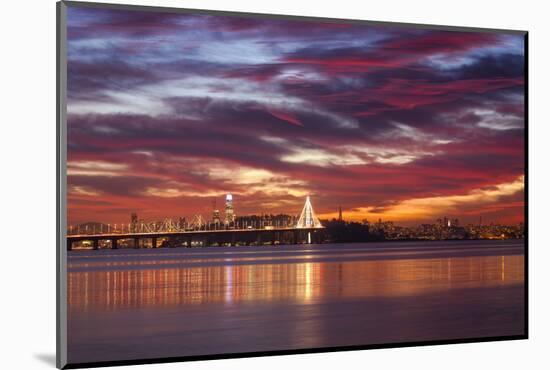 Dreamy East San Francisco Bay Sunset View-Vincent James-Mounted Photographic Print