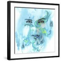 Dreamy Face-Ata Alishahi-Framed Giclee Print