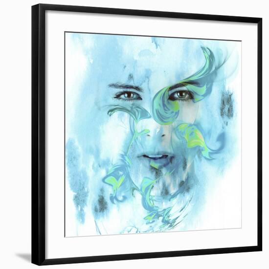 Dreamy Face-Ata Alishahi-Framed Giclee Print