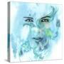 Dreamy Face-Ata Alishahi-Stretched Canvas