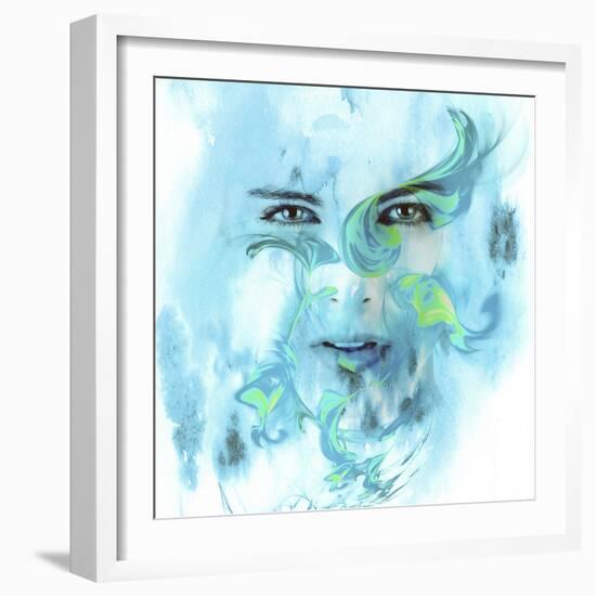 Dreamy Face-Ata Alishahi-Framed Giclee Print