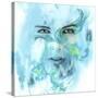 Dreamy Face-Ata Alishahi-Stretched Canvas