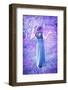 Dreamy, Fine Art Photo of Seductive Woman in Fairy Garden, Romantic Girl in Elegant Long Dress on P-Anna Omelchenko-Framed Photographic Print