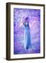 Dreamy, Fine Art Photo of Seductive Woman in Fairy Garden, Romantic Girl in Elegant Long Dress on P-Anna Omelchenko-Framed Photographic Print
