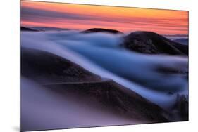 Dreamy Fog Sweep, Marin Headlands at Sunrise, San Francisco-Vincent James-Mounted Photographic Print