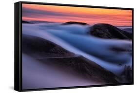 Dreamy Fog Sweep, Marin Headlands at Sunrise, San Francisco-Vincent James-Framed Stretched Canvas