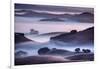 Dreamy Light and Fog, Petaluma Hills, Sonoma County, Bay Area-Vincent James-Framed Photographic Print