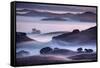 Dreamy Light and Fog, Petaluma Hills, Sonoma County, Bay Area-Vincent James-Framed Stretched Canvas