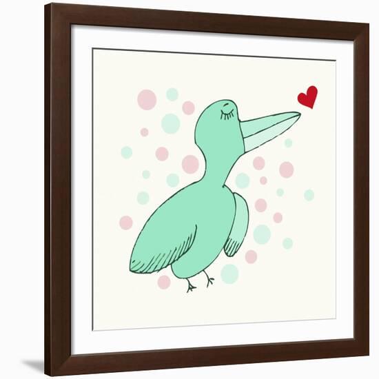 Dreamy Love Bird-Carla Martell-Framed Giclee Print