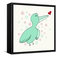 Dreamy Love Bird-Carla Martell-Framed Stretched Canvas