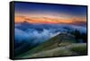 Dreamy Mood and Fog at Sunset, Marin County, San Francisco California-Vincent James-Framed Stretched Canvas