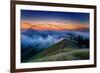 Dreamy Mood and Fog at Sunset, Marin County, San Francisco California-Vincent James-Framed Photographic Print