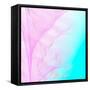 Dreamy Pastel Vibes - Pink &Turquoise Flow Motion-Dominique Vari-Framed Stretched Canvas