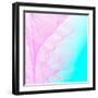 Dreamy Pastel Vibes - Pink &Turquoise Flow Motion-Dominique Vari-Framed Art Print