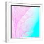 Dreamy Pastel Vibes - Pink &Turquoise Flow Motion-Dominique Vari-Framed Art Print