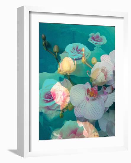 Dreamy Photographic Layer Work from Orchids in Water-Alaya Gadeh-Framed Photographic Print
