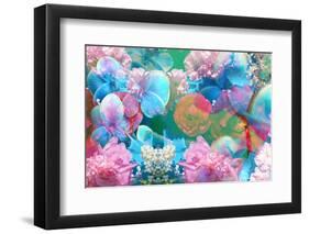 Dreamy Photographic Layer Work of Flowers, Floral Montage-Alaya Gadeh-Framed Photographic Print