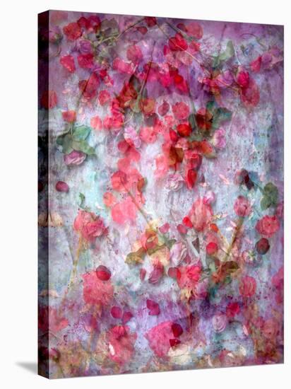 Dreamy Photographic Layer Work of Red Roses-Alaya Gadeh-Stretched Canvas