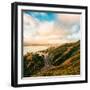 Dreamy Road Into San Francisco, Clouds Over City at Golden Gate Bridge-Vincent James-Framed Photographic Print