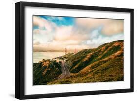 Dreamy Road Into San Francisco, Cloudscape at Golden Gate Bridge-Vincent James-Framed Photographic Print