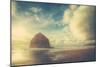 Dreamy Scene at Haystack Rock, Cannon Beach, Oregon Coast-Vincent James-Mounted Photographic Print