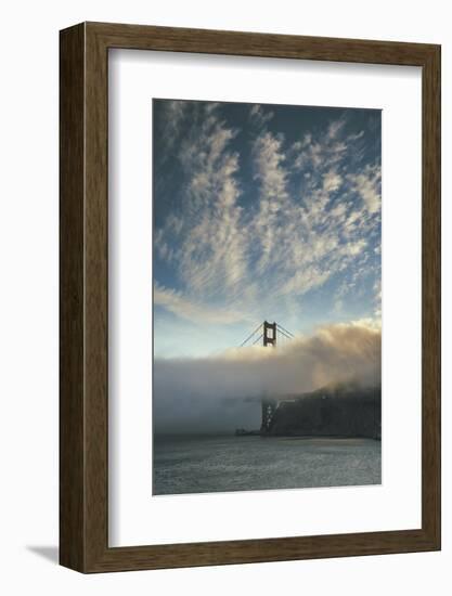 Dreamy Stuff - Golden Gate Bridge Dreamy Cliouds and Fog, San Francisco-Vincent James-Framed Photographic Print