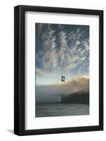 Dreamy Stuff - Golden Gate Bridge Dreamy Cliouds and Fog, San Francisco-Vincent James-Framed Photographic Print