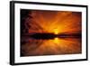 Dreamy Sunset in Swampy Waters, Everglades National Park, Florida, USA-Jerry Ginsberg-Framed Photographic Print
