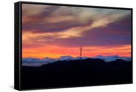 Dreamy Sutro Before Sunrise, Color Couds and Drama San Francisco-Vincent James-Framed Stretched Canvas