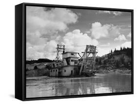 Dredge in Idaho-Paul S. Blieler-Framed Stretched Canvas