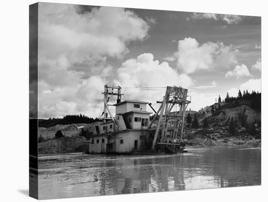 Dredge in Idaho-Paul S. Blieler-Stretched Canvas