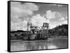 Dredge in Idaho-Paul S. Blieler-Framed Stretched Canvas