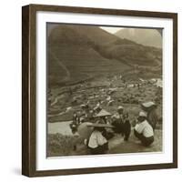 Dredging a River Bed for Rubies, Mogok, Burma, C1900s-Underwood & Underwood-Framed Photographic Print