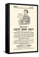 Dref's Lazative Quinine Tablets-null-Framed Stretched Canvas