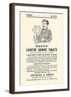 Dref's Lazative Quinine Tablets-null-Framed Art Print