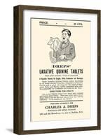 Dref's Lazative Quinine Tablets-null-Framed Art Print