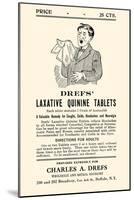 Dref's Lazative Quinine Tablets-null-Mounted Art Print