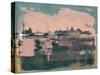 Dresden Abstract Skyline-Emma Moore-Stretched Canvas