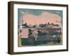 Dresden Abstract Skyline-Emma Moore-Framed Art Print