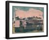 Dresden Abstract Skyline-Emma Moore-Framed Art Print