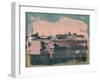 Dresden Abstract Skyline-Emma Moore-Framed Art Print