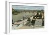 Dresden and the Elbe, Germany-null-Framed Premium Giclee Print