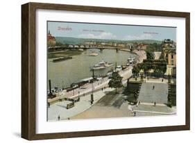 Dresden and the Elbe, Germany-null-Framed Art Print