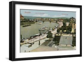 Dresden and the Elbe, Germany-null-Framed Art Print