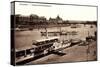 Dresden, Dampfschifflandeplatz,Dampfer Karlsbad,Elbe-null-Stretched Canvas