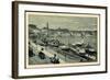 Dresden Elbe, Dampfer Kaiser Wilhelm, Landeplatz-null-Framed Giclee Print