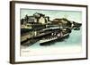 Dresden Elbe, Italienisches Dörfchen,Dampfer Meissen-null-Framed Giclee Print