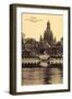 Dresden, Frauenkirche, Elbe, Dampfer Tetschen-null-Framed Giclee Print